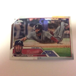 2023 Topps Chrome Update USC37 Orlando Arcia Atlanta Braves - Picture 1 of 2