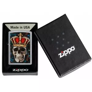 ZIPPO LIGHTER SKULL ITEM NR. 49666 NEW - Picture 1 of 5