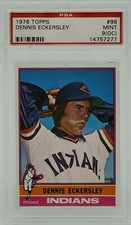 1976 Topps Baseball DENNIS ECKERSLEY #98 PSA 9 (OC) MINT Cleveland Indians (RC)
