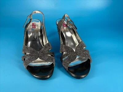 Zapatos de salón formales para mujer 9 & Co Gun/plateados brillantes talla: 9,5 M Foto 1 de 4