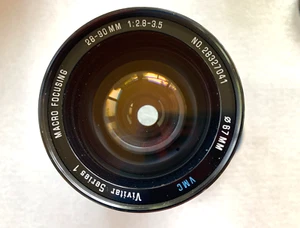 Vivitar Canon FD Series 1 Macro Focusing 28-90mm 1:2.8-3.5 Zoom Lens-Tested - Picture 1 of 6
