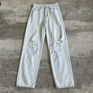 We Wore What Jeans Womens 25 Straight Leg Distressed Light Wash Weworewhat - Picture 1 of 9