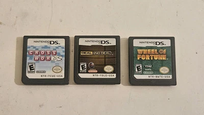 Wheel of Fortune, Cross Words, Deal No Deal 3 Game Lot (Nintendo DS) Cartridges - Image 1 of 4