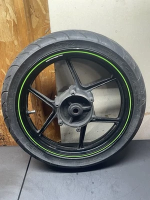 08-12 Llanta delantera Kawasaki Ninja 250 250r Ex250 neumático recto OEM Foto 1 de 4