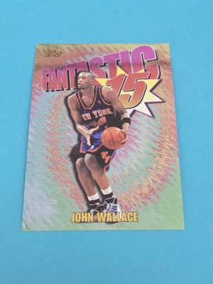 Tarjeta de baloncesto 1997-98 Topps Fantastic 15 INSERTO #F9 John Wallace NY Knicks 7H Foto 1 de 2