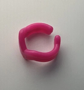 Pulsera Jem and the Holograms Vintage Años 80 Hasbro Dayglo Rosa Caliente para Muñeca Jem - Imagen 1 de 4
