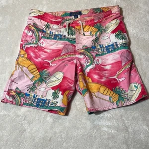 Polo Ralph Lauren Kinder Jungen M 10-12 Rosa Hummer Segelfisch Tropical Print D2 - Bild 1 von 12