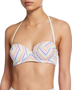 $105 Kate Spade XL Beach Stripe Seersucker Swim Bandeau Top S23173 NWT - Picture 1 of 3