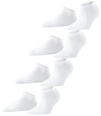 Paquete de 4 calcetines deportivos lisos Esprit para mujer - blancos Foto 1 de 4