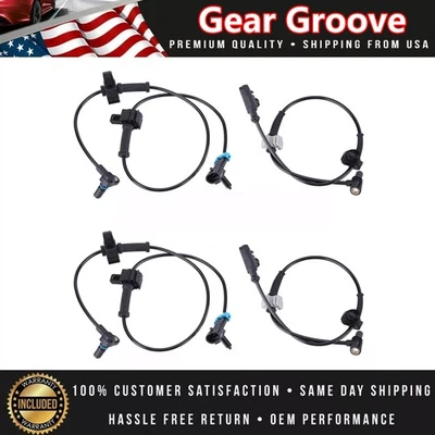 New 4 Pcs ABS Wheel Speed Sensor Front & Rear For Chevy Silverado 1500 GMC Foto 1 de 4