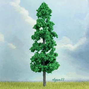 2PC 17CM HO/OO Scale Green Courtyard Trees Miniatures Forests Plants Scenery - Picture 1 of 2
