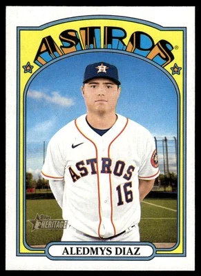 2021 Topps Heritage #553 Aledmys Diaz    Houston Astros - Image 1 of 2