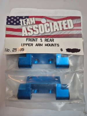 Team associated front and rear upper arm mounts # 25105 - Image 1 of 3