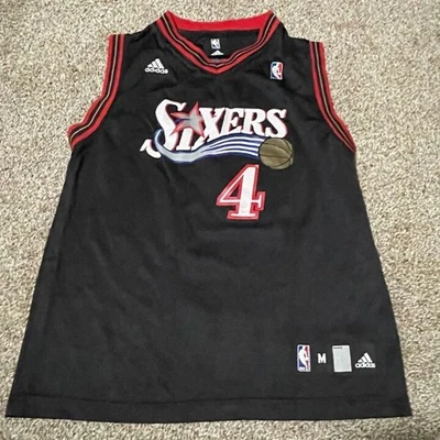 Camiseta Adidas Vintage Philadelphia 76ers Chris Webber #4 NBA JUVENTUD NIÑOS Mediana Foto 1 de 4