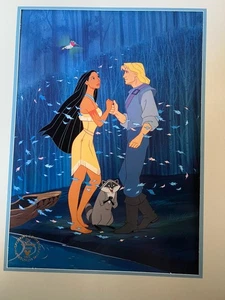 Disneys 1995 Lithographs Pocahontas Cinderella Special Edition Pocahontas - Picture 1 of 6