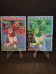 Christian Pulisic Topps Chrome 2025 SP Nightvision & Raywave Refractor AC Milan - Picture 1 of 2