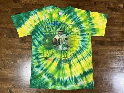 Green Bay Packers 2007 NFC North Champs T-Shirt Mens Size Medium Tie Dye Y2K NFL - Image 1 of 4
