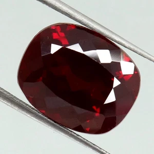Piedra preciosa suelta corte cojín rubí rojo sangre oscura Birmania impecable natural 7,00 quilates - Imagen 1 de 6