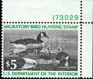 US Scott #RW43 MNH OG XF 5.00 1976 P#S US Federal Duck Stamp CV 12.50 - Picture 1 of 2