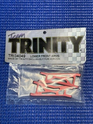 Team Trinity Team Losi Mini-T 1.0 Red Anodized Front Arms A-arm Horizon Set - Image 1 of 2