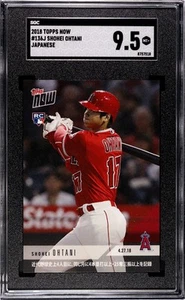 2018 Topps Now #136J Shohei Ohtani SGC 9.5 RC Angels Dodgers Japanese  - Picture 1 of 3
