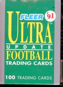2 SET LOT 1991 FLEER ULTRA UPDATE FACTORY SEALED FOOTBALL SET 100 CARDS - Picture 1 of 2