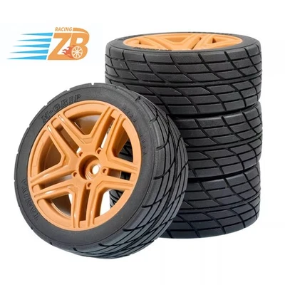 Rueda de coche de radiocontrol y neumáticos de goma para carretera 1/10 para Tamiya Kyosho HPI HSP FW06 TT01 MST Foto 1 de 4