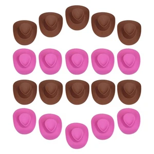 20 Pcs Crafts Hats Mini Cowboy Toys Cowgirl for Tiny Party Favor - Imagen 1 de 10