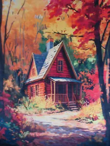 Fleecedecke Flanelldecke Wohndecke Heimdecke Herbstmotiv Herbst 150x200 - Bild 1 von 1