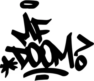 MF DOOM signature vinyl decal sticker madvillan rapper King Geedorah dimes - Picture 1 of 1