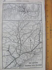 1890 SEPT SAN ANTONIO & ARANSAS PASS RAILROAD ORIGINAL SA&SP SYSTEM MAP STATIONS
