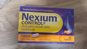 Nexium Control 28 Tablets 20mg - Treats Heartburn and Acid Reflux - Picture 1 of 2
