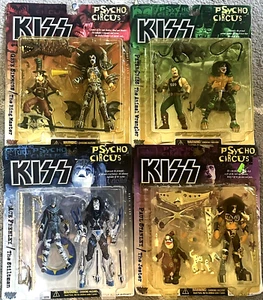 1998 McFarlane Toys KISS Psycho Circus Complete Set Of 4 Sealed Action Figures - Picture 1 of 14