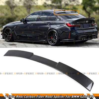 FOR 19-2025 BMW G20 320i 330i M340i G80 M3 CARBON FIBER REAR WINDOW ROOF SPOILER - Image 1 of 4