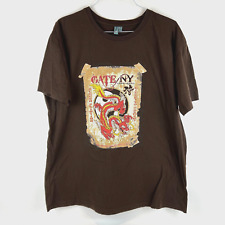 Gate NY Screen Printing Embroidery Promo T Shirt District Threads Adult Size 2XL