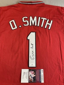 CARDINALS OZZIE SMITH AUTOGRAPH #1 RED COOPERSTOWN COLLECTION JERSEY JSA AX31494 - Picture 1 of 6