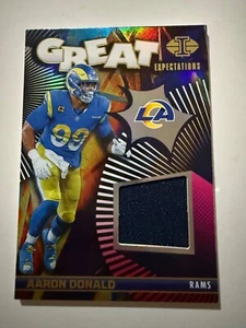 2024 Panini Illusions Great Expectations Aaron Donald Patch LA Rams - #GE-ADD - Picture 1 of 3