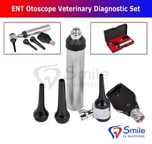 ENT Otoscope Ophthalmoscope Opthalmoscope Diagnostic Set Veterinary Pet Kit CE - Picture 1 of 4