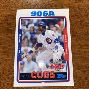 2005 Topps Opening Day Baseball Card #10 Sammy Sosa Chicago Cubs A4