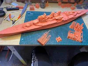 Kit Modelo Sin Pintar Acorazados Clase Prestigio Británico 1/200 Impreso en 3D NUEVO - Imagen 1 de 9