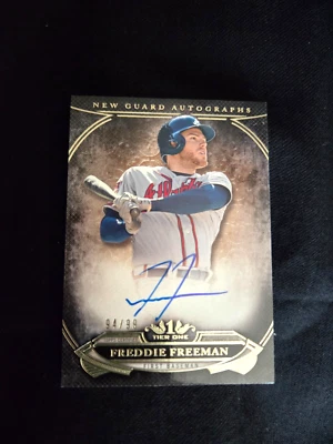 2015 Topps Tier 1 Freddie Freeman autograph #94/99 - Image 1 of 2