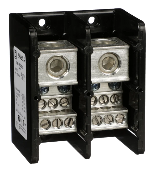 Square D 9080LBA263106 335A 2P 600V~ Power Distribution Block Used - Image 1 of 1