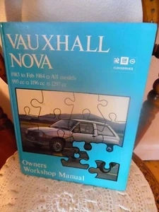 Vauxhall Nova 1983 to 1984 All Models GM Euroservice Owners Workshop Manual Rare - Picture 1 of 7