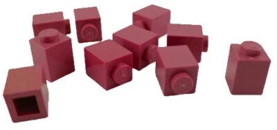 Lego 10 Stück Stein in dunkelrot 1x1 (3005) Neu Basics dunkel rote Steine City - Bild 1 von 2