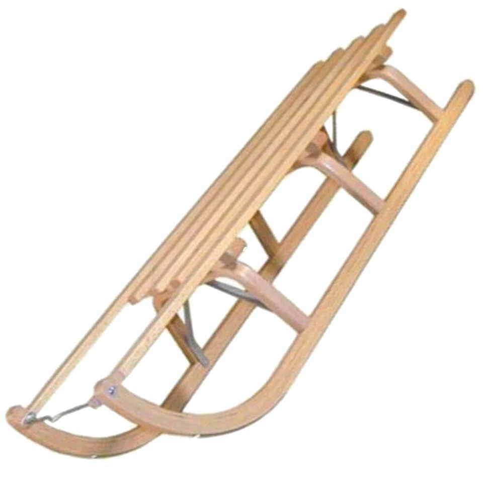 Ress Davoser Schlitten Rodel Rodelschlitten Holzschlitten Hörnerrodel 115 cm NEU - Bild 1 von 1