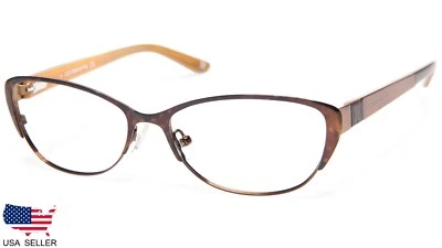 NUEVO LIZ Claiborne L398 0DC7 DEMI GAFAS MARRÓN 53-15-135 B33mm "LEER" Foto 1 de 4