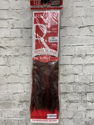 #F1B/350 Revlon 100 % extensión de tejido de cabello humano 10" nuevo en paquete negro/rojo cobre Foto 1 de 4