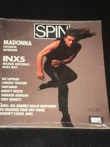 SPIN magazine, Michael Hutchence, INXS, Madonna, Def Leppard, Tony Bennett RARE  - Picture 1 of 1