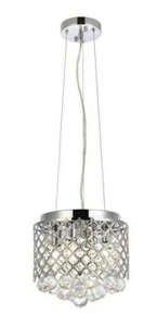 Crystal Balls Chrome Kitchen Island Dining Room Pendant Chandelier Light Fixture - Picture 1 of 8