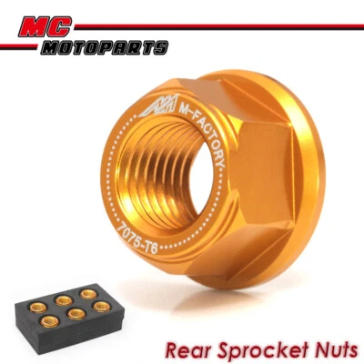 Juego de tuercas de piñón de aluminio CNC para Honda CB1000R 08+ Foto 1 de 4